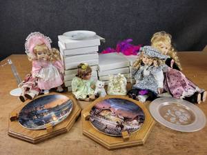Terry Redlin Collector Plates, Lots of Precious Moments Plates, Dolls and More