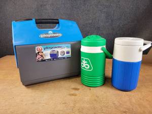 Playmate 30 Can Cooler and (2) Water Jugs