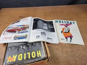 Lot of 1949 HOLIDAY Magazines - Cool Ads - Each is 11 x 14