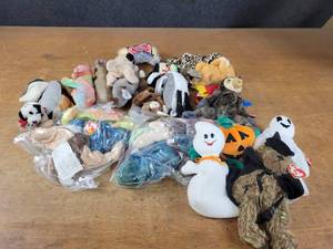 Lot of (25) Assorted Beanie Babies