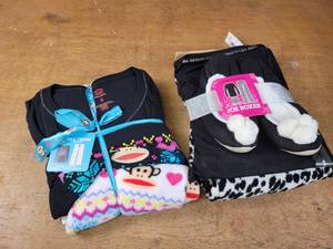 (2) Small Slipper  Pajama Sets