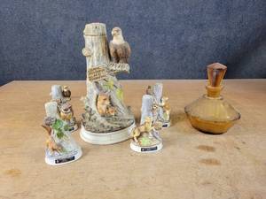 Collection of Hoffman Decanters and Vintage Glass Decanter - NO SHIPPING