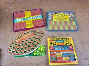 (4) Vintage Punch Boards
