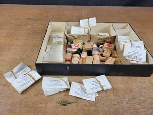 RARE Lot of 50s Ford and GM Car Key Blanks Kit  hy-ko Aluminum Letters