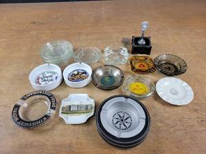 Vintage Art Deco Silent Flame Table Lighter, Old Las Vegas Ash Trays and More
