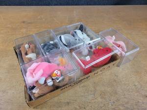 Lot of Beanie Babies in Cases