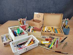 Huge Lot of Advertising Pens and Pencils - Many Local - Start your own eBay store