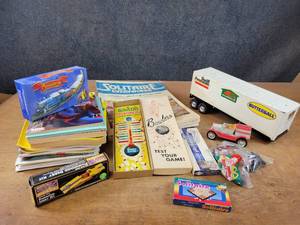 Vintage Games, NYLINT Semi trailer, Coloring Books and More