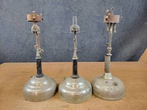 (3) Antique Gas Lamps - Approx. 20 Tall - NO SHIPPING
