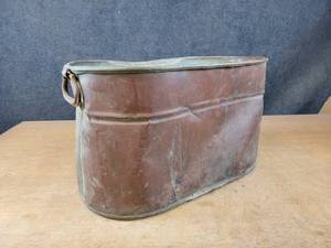 Antique Copper Boiler - Approx. 24 x 13 x 12 - NO SHIPPING