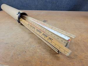 Lot of (24) Vintage Wood Yardsticks