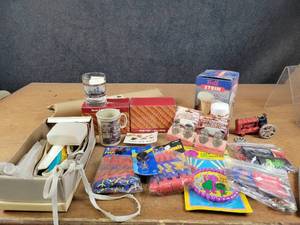 Bell Beer Stein, Cast Iron Tractor, Beetle Bailey Poster, Party Favors and More