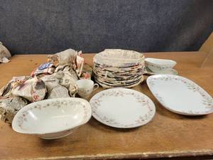 Franconia Dishes - 12 Plates, Mugs, Platter, Gravy Boat and More - NO SHIPPING
