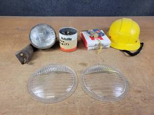 (2) McKee Glass Headlight Lenses - Overall 8 Diameter and More