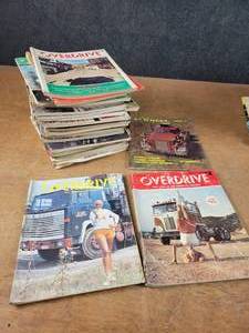 Large Lot of Vintage OVERDRIVE Truckers Magazine - 60s and 70s