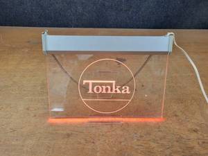 Lighted TONKA Wall Hanging Sign - Approx. 12 x 9 - WORKS