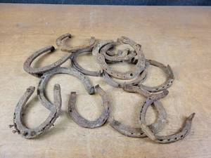 (13) Assorted Antique Horseshoes