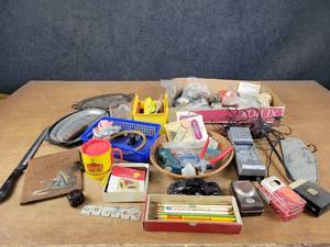 Huge Lot of Misc. - CB radio, Buttons, Knives, Avon Volkswagen and More - NO SHIPPING