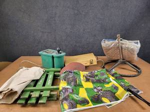 Large Lot of Misc. - Golf Ball Washer, Steering Wheel, Pioneer Seed Kids Wagon Sides and More - NO SHIPPING