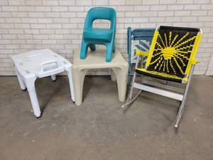Rocking Aluminum Lawn Chair, Tables and More - NO SHIPPING