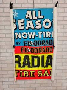 (2) Vintage EL DORADO Tire Advertising Posters
