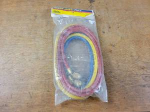 lot 62 image: New (3-Pack) Yellow Jacket Plus II 14 x 72 Refrigeration Charging Hoses - Part No. 22986