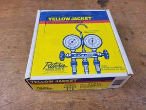 lot 71 image: New Yellow Jacket 2- Valve Test and Charge Manifold - Part No. 41212