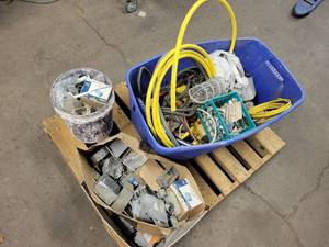 lot 113 image: Huge Lot of Assorted Electrical Supplies, Wire and More - NO SHIPPING