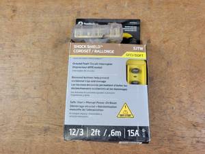 lot 127 image: NEW Southwire 2 123 In-Line GFCI 15A triple Tap Cord - Part No. 26020008-6