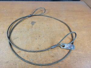 lot 147 image: 38 x 10 5600LBS Braided Steel Cable Sling