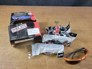 lot 151 image: (5) Pairs of Crews Safety Glasses - Nuclear Orange w Gray Anti-Fog Lenses
