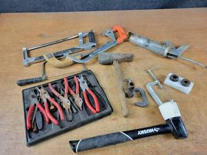 lot 173 image: Snap-On Snap ring Pliers and Other Assorted Hand Tools