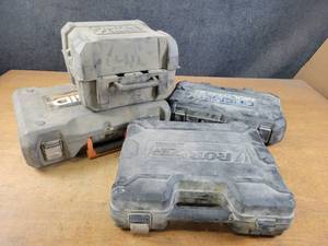 lot 185 image: (4) Assorted Empty Tool Cases - NO SHIPPING