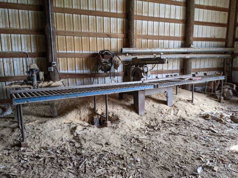 Mapleton, MN Jackson Lumber Harvester Sawmill, Pallet Nailer