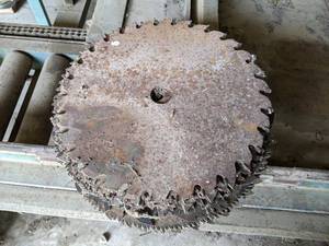 lot 93 image: Lot of Approx. 23 Assorted Saw Blades - Most Between 12 -13 Diameter