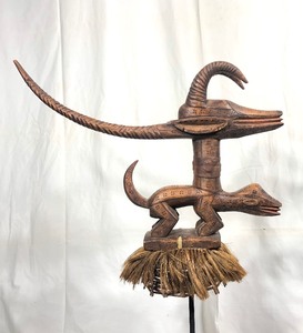 Excellent Old Bambara Chiwara Antelope Mask