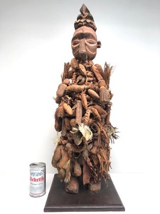 One of Matched Pair of Twin Yaka Power Figures