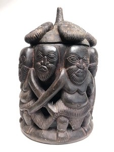 Large & Impressive Yoruba Ifa Divination Bowl