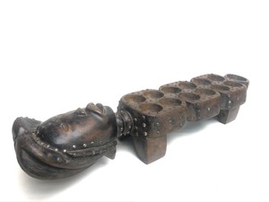 LARGE Old Figural Mancala Board