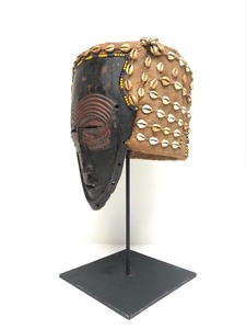 Cowrie Decorated Kuba Helmet Mask
