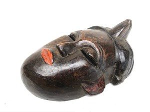 Gabon Black Ikwara-Type Punu Night Mask