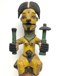 Excellent Old Ogoni Talking Marionette&nbsp