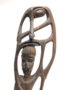 Vintage Makonde Shetani Spirit Sculpture