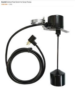 Everbilt Vertical Float Switch for Sump Pumps. See Pictures