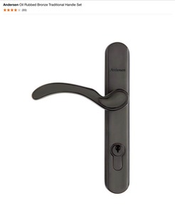 Andersen Oil Rubbed Bronze Traditional Handle Set. See Pictures