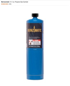 Bernzomatic 14.1 oz. Propane Gas Cylinder, 1 lb. Single Propane Cylinde & Self-Igniting Basic Torch Head. Various Conditions. See Pictures