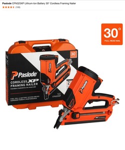 Paslode CFN325XP Lithium-Ion Battery 30° Cordless Framing Nailer(Display Model) & Wagner Furno 500 Heat Gun. See Pictures