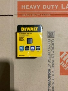 DEWALT 2 in. x 16-Gauge Straight Finish Nails (2500 per Box). See Pictures