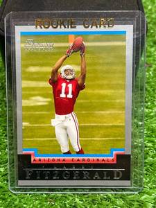 lot 4 image: 2004 Bowman Larry Fitzgerald RC