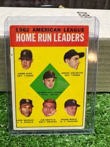 lot 22 image: 1962 AL Home Run Leaders - Roger Maris, Harmon Killebrew